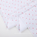 Three Thread Polka Dot Print French Terry Knit CVC Print Fleece Fabric